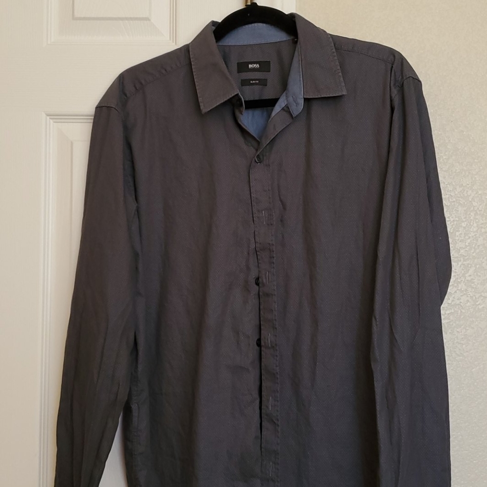 Long sleeve button up.